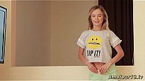 skinny flexible on the whole teen masturbation